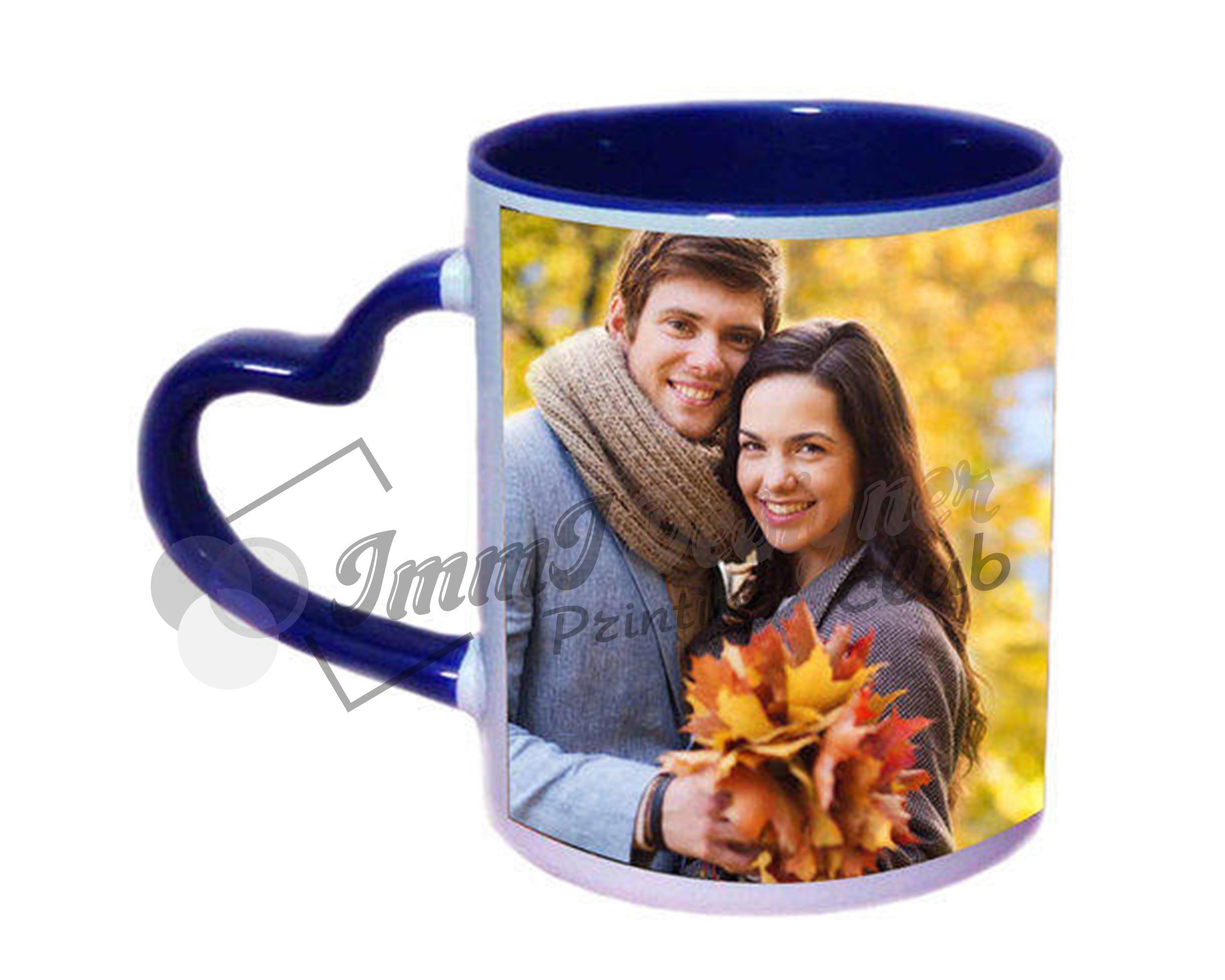 Heart Handle Inner Color Mug - Image 2