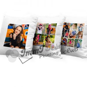 Customized White Cushion With Your Own Image.