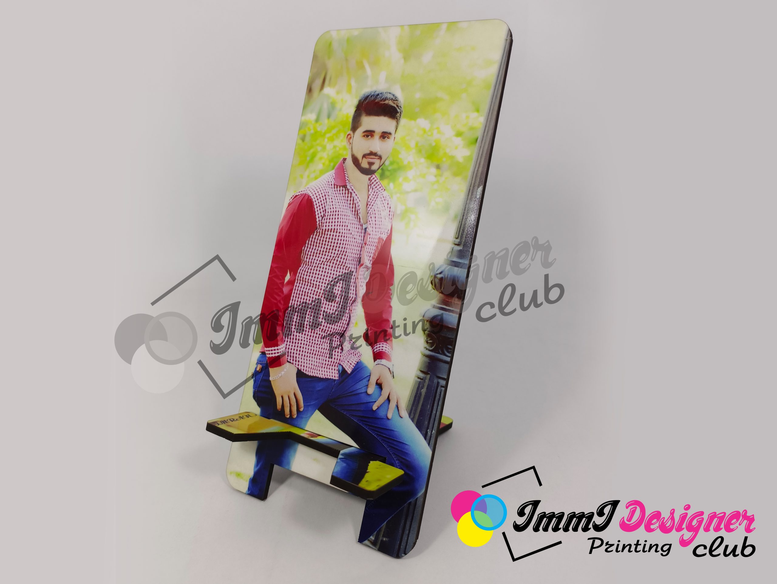 Mobile Stand MDF Customized With Your Own Images or text. IDPC. - Image 4